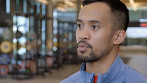 Gilmore Junio - Filipino-Canadian speed skater