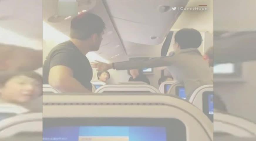 日本全日空乘客機艙內大打出手 - MAY 3, 2017 (B.C.)