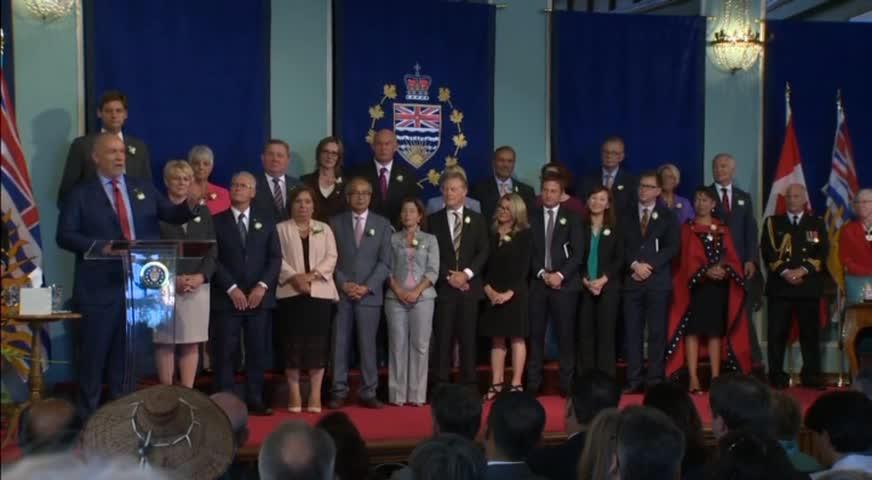 卑詩新民主黨內閣上任 - JULY 19, 2017 (B.C.)