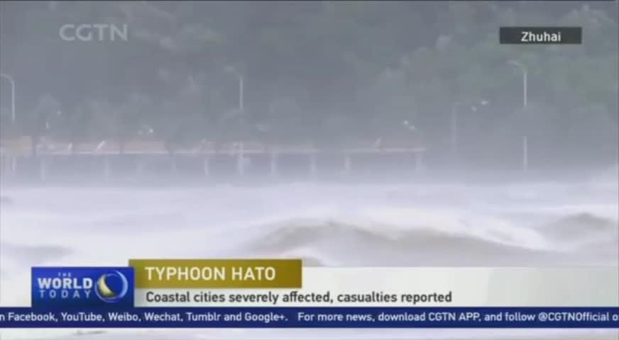 強颱風天鴿吹襲港珠澳 ,造成死傷 水浸及損毀 2017AUG23(BC)