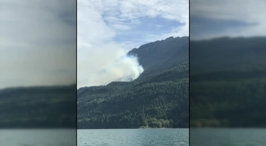 Harrison湖区域发生山火-AUG 21, 2017 (BC)