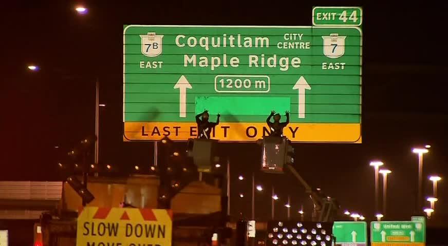 Port Mann桥和Golden Earn桥取消收费-SEP 01, 2017 (BC)