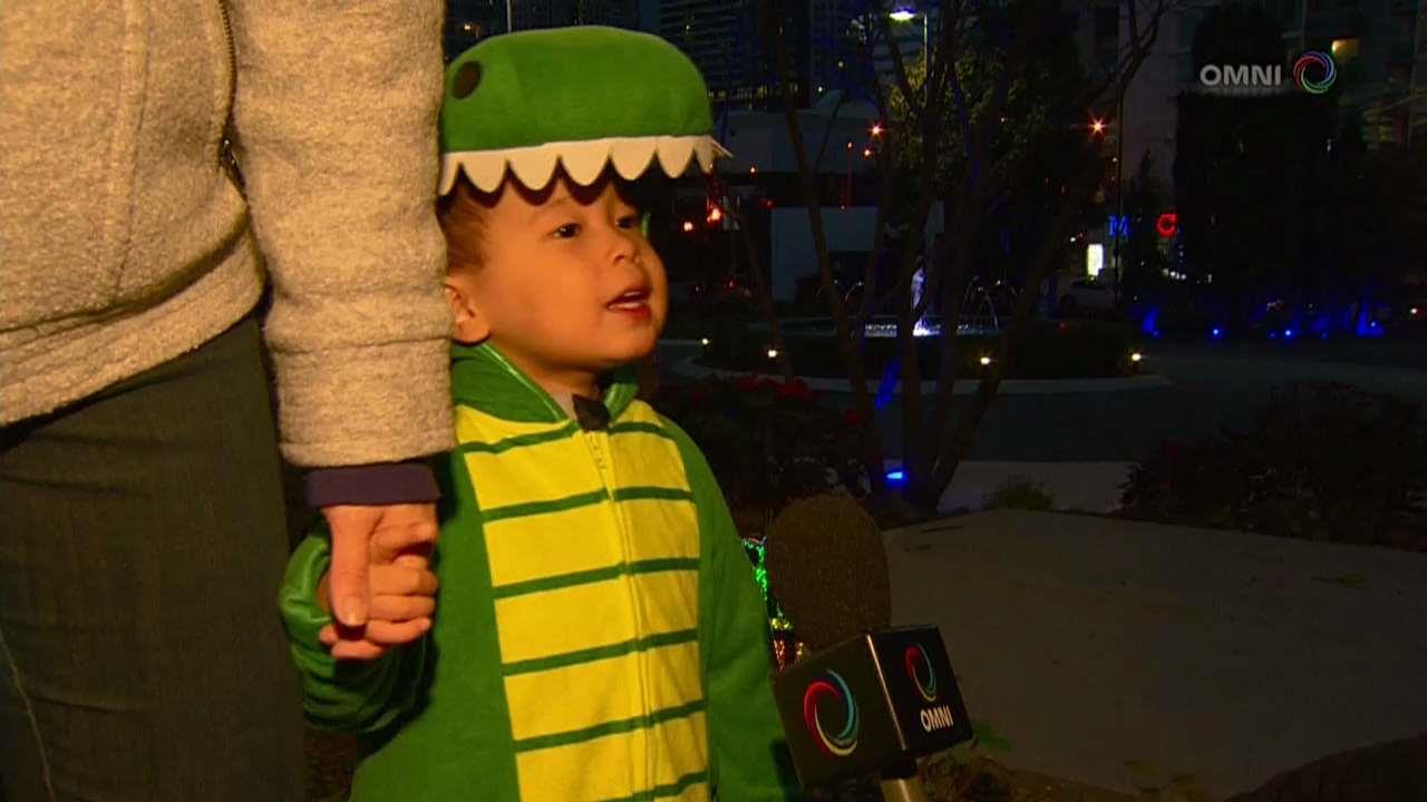 Trick-or-treating in a condo community