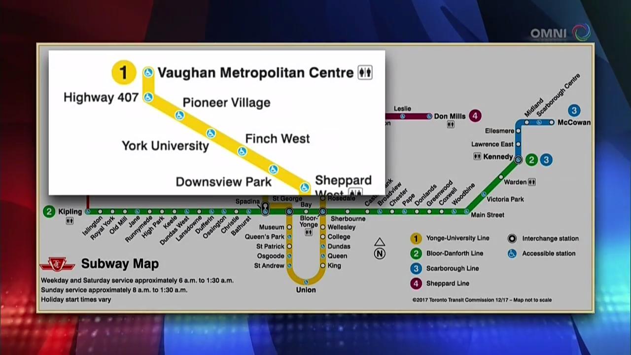 多伦多最新一条地铁延伸线举行启用仪式– Dec 15, 2017 (ON)