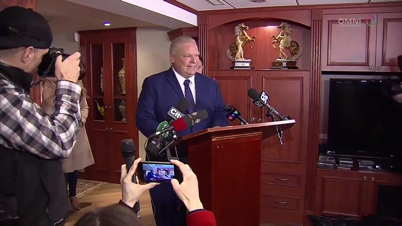 前多伦多市议员DOUG FORD 宣布竞选省保守党主席  – Jan 29, 2018 (ON)