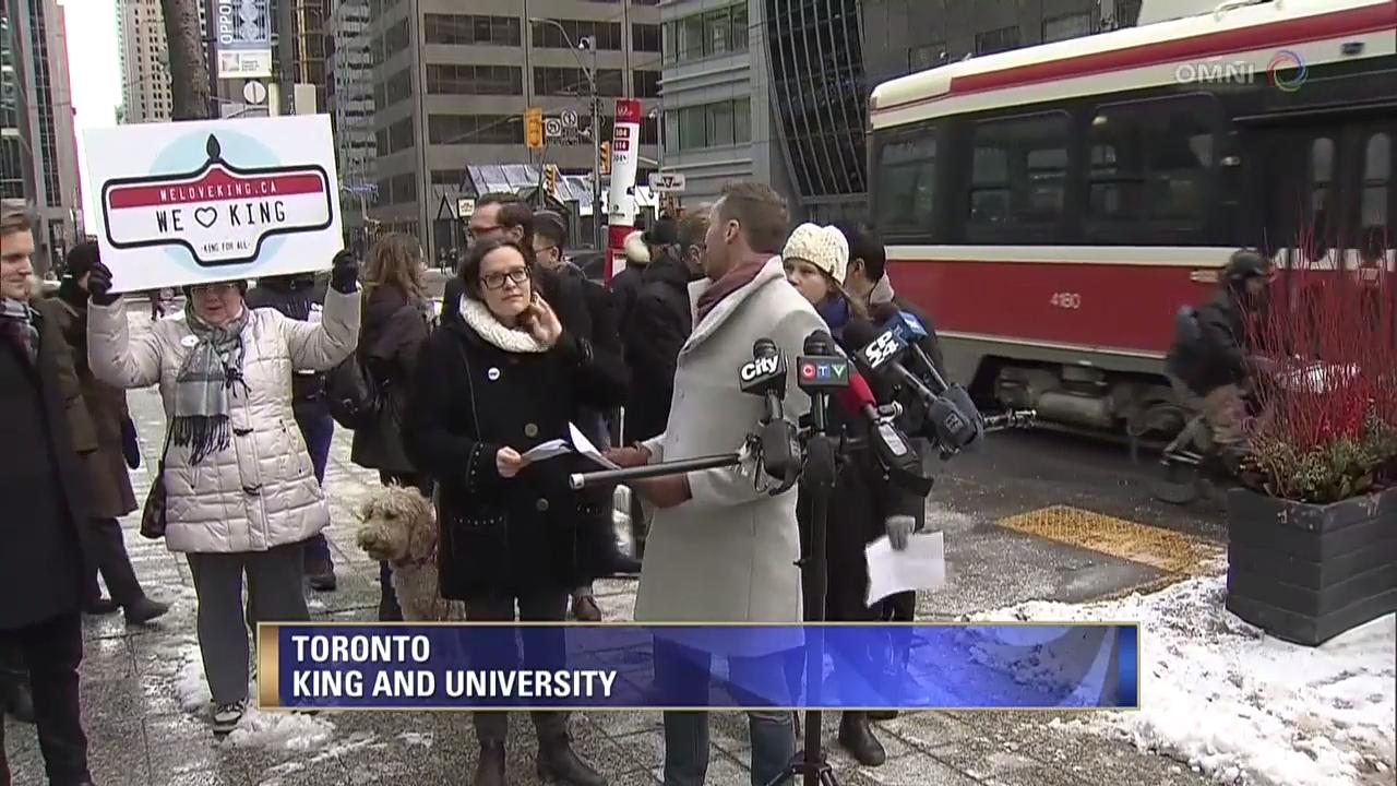 居民联盟支持King 街街车试验项目支持– Feb 05, 2018 (ON)