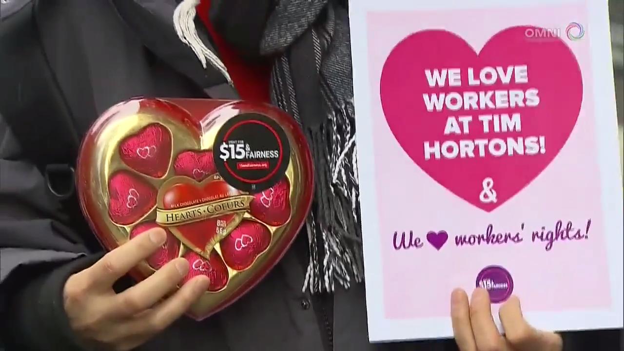 咖啡连锁店勞工献爱心 – Feb 13, 2018 (ON)