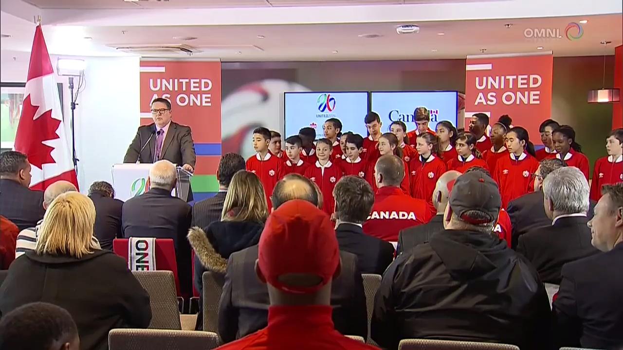 渥太华支持加丶美丶墨共同争办2026 足球世界杯 – Mar 13, 2018 (ON)