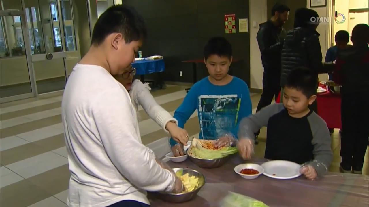 社區中心舉辦學習韓國飲食文化活動- March 1 , 2018 (ON)