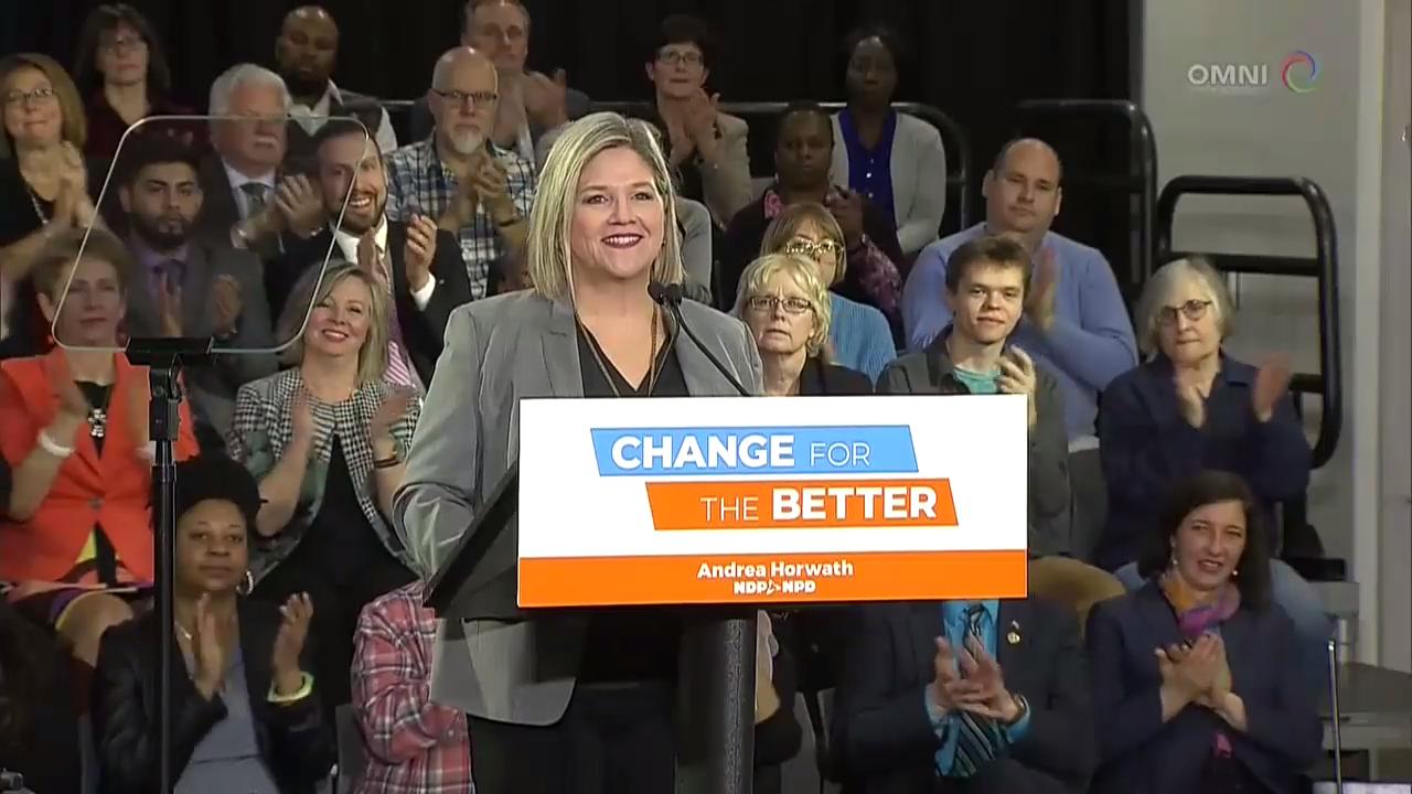 新民主党推出强调医疗的竞选政纲 – Apr 16, 2018 (ON)