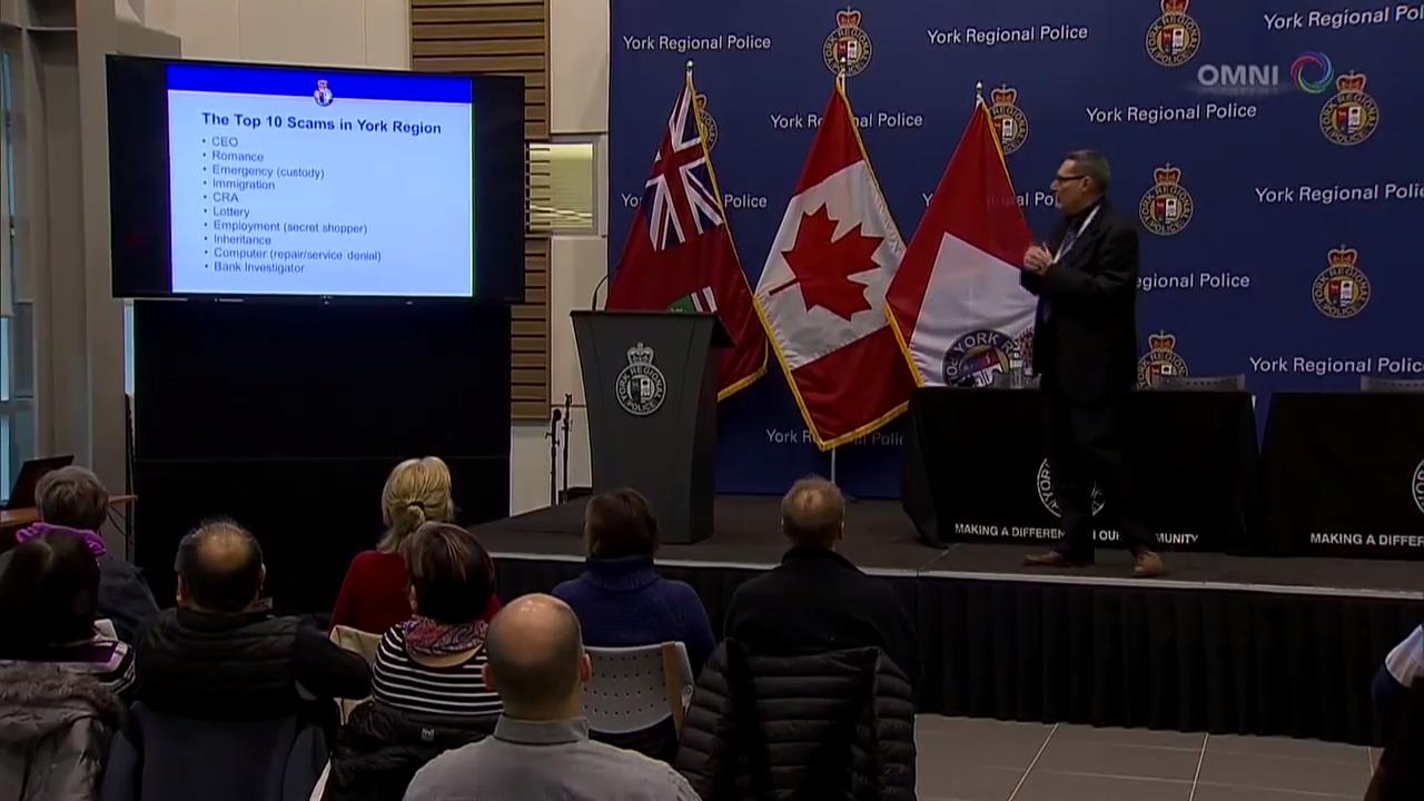 约克区警方特别举行防范诈骗月特别活动  – Mar 28, 2018(ON)