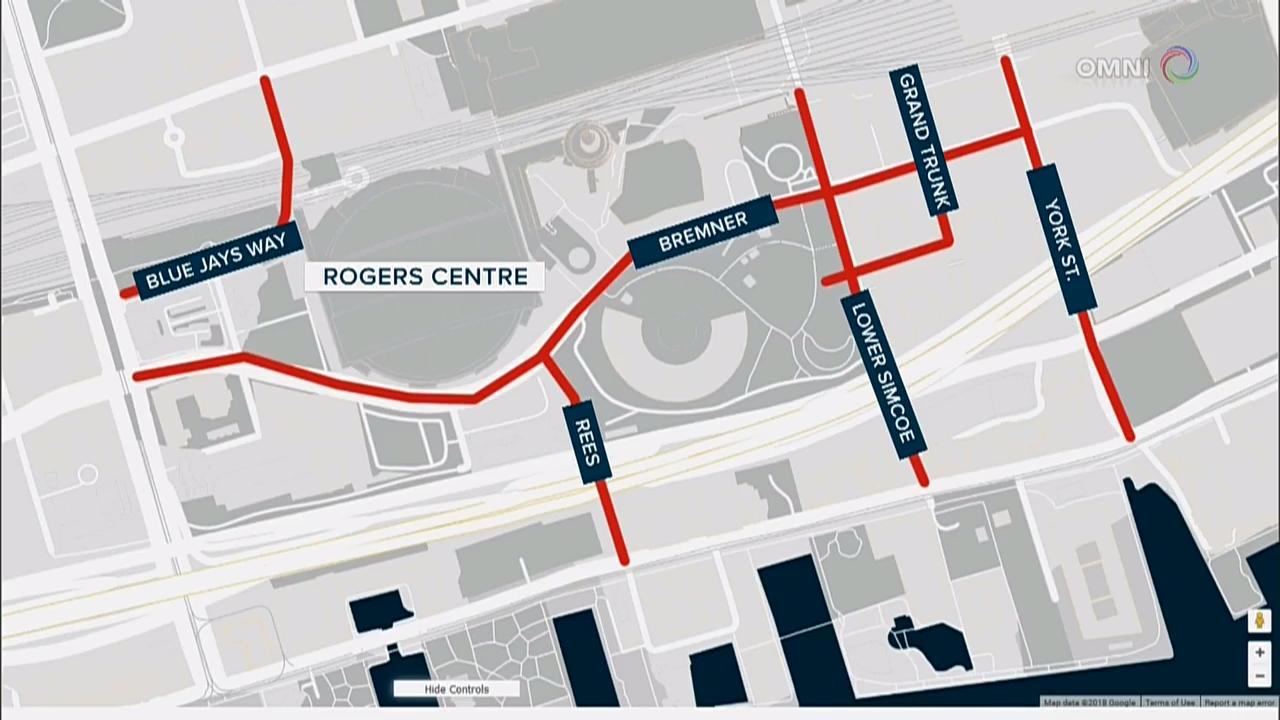 多伦多市中心实施球赛季交通管制 – Mar 29, 2018(ON)