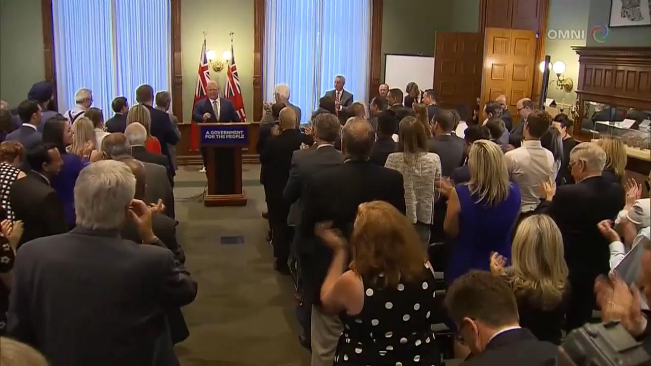 候任省長召開首次黨團會議 - June 19, 2018 (ON)