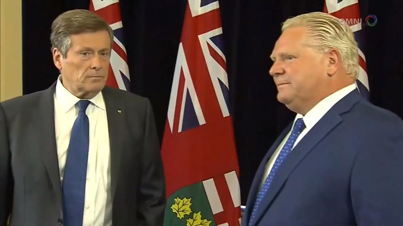 省长和多伦多市长举行闭门会议 -  July 09, 2018(ON)