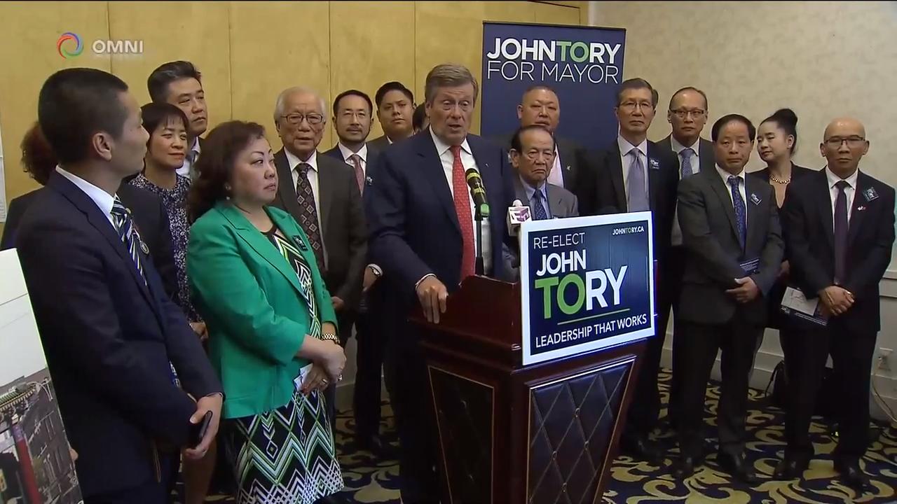 多伦多市长争取华人社区支持，竞选连任 – Sep 19, 2018(ON)