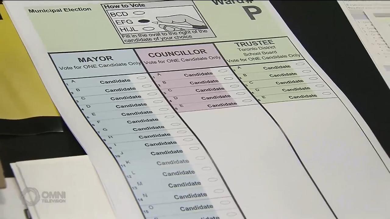 市選在即 多倫多講解下星期開始的預先投票程序 -- Oct 04, 2018 (ON)