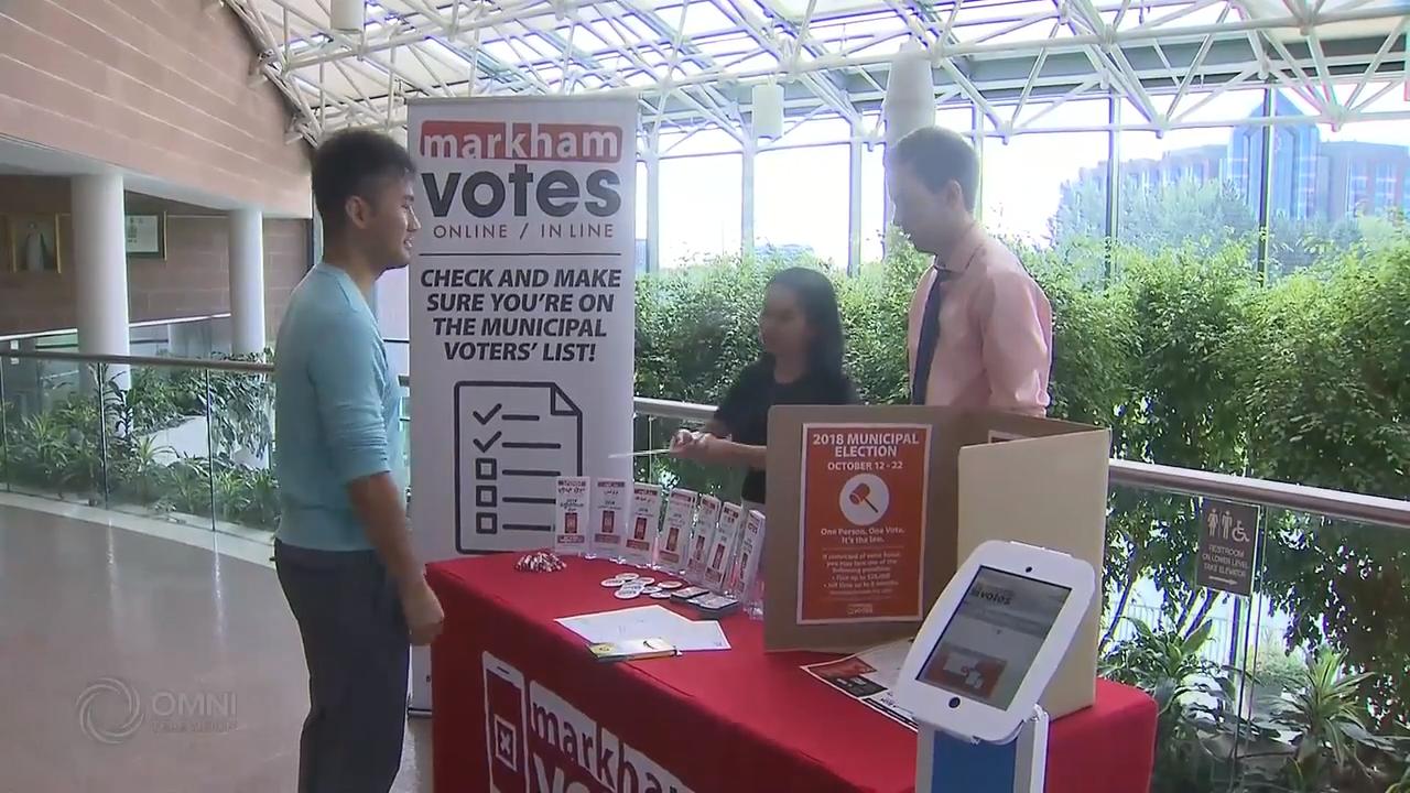 万锦市市选使用网上投票系统 – Oct 11, 2018(ON)