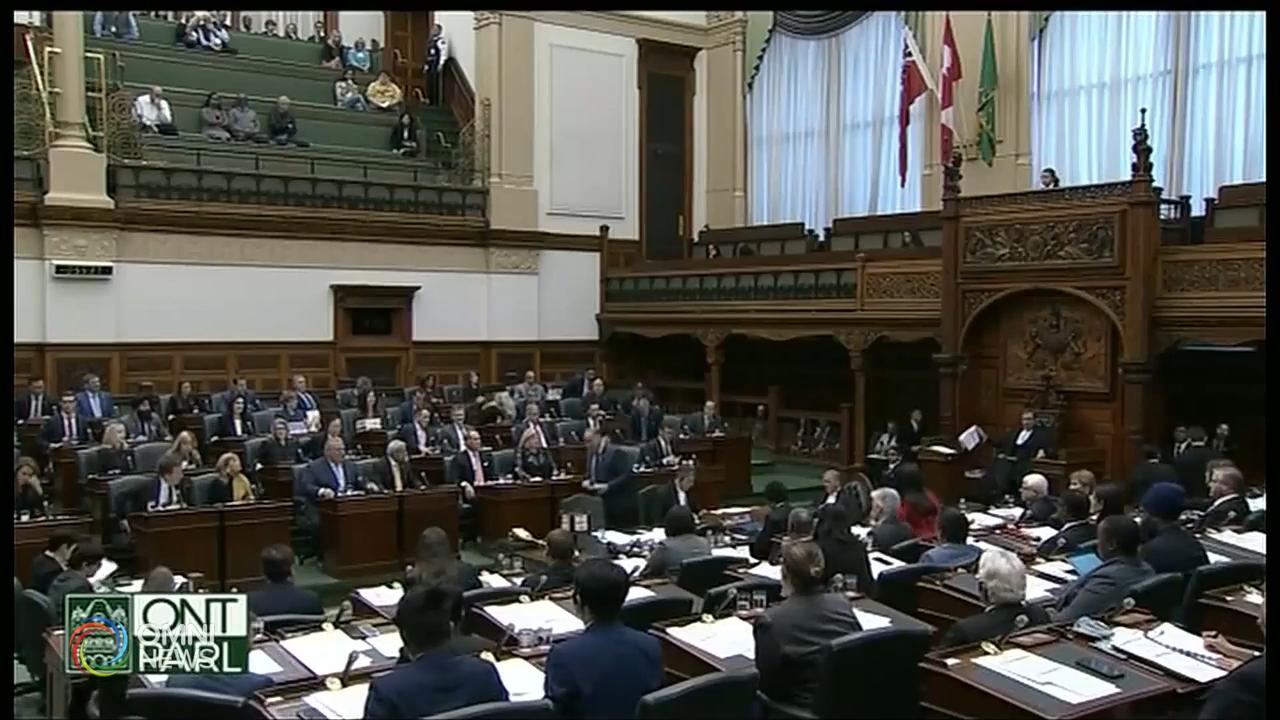省議會改組內閣後重新舉行會議 -- Nov 12, 2018 (ON)