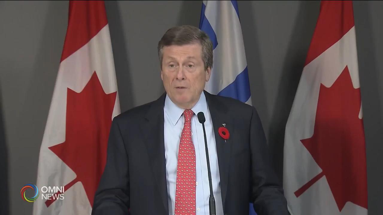 多倫多市成立交通運輸擴建辦事處 -- Nov 08, 2018 (ON)