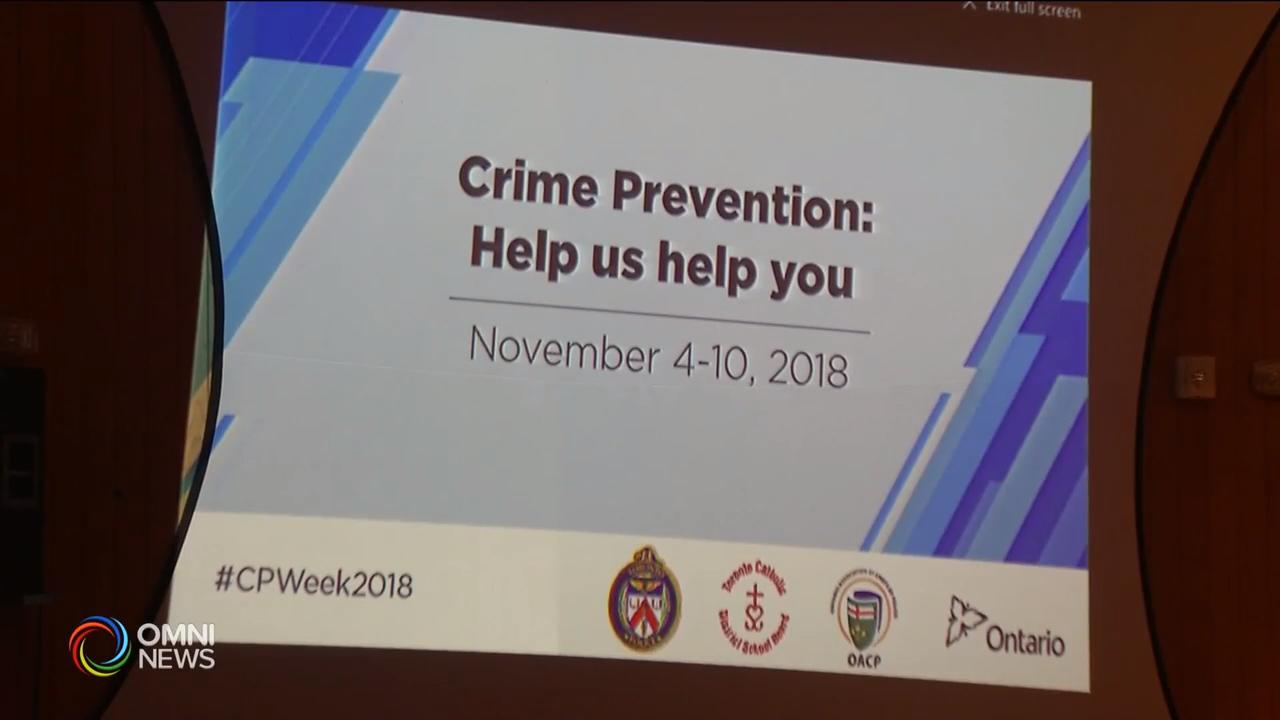 多伦多警队预防罪案宣导 – Nov 05, 2018(ON)