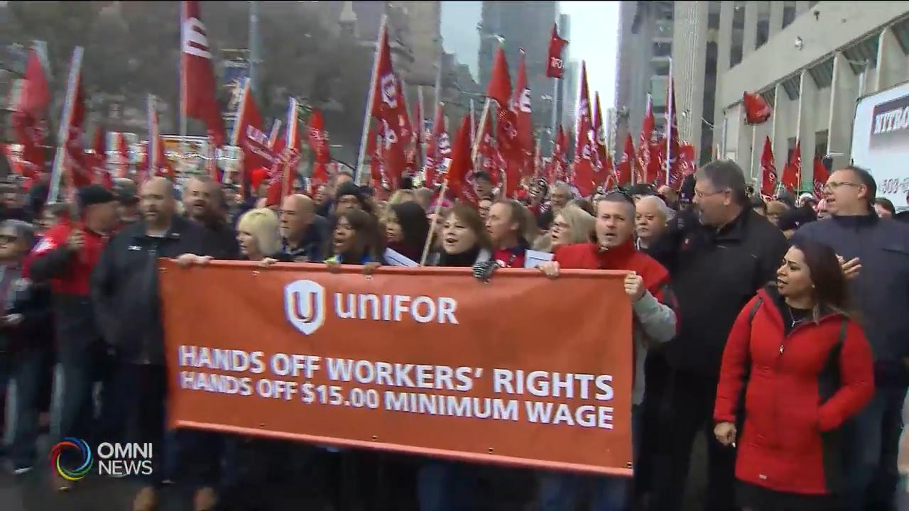 工會示威不滿省府漠視工人權益 -- Nov 30, 2018 (ON)