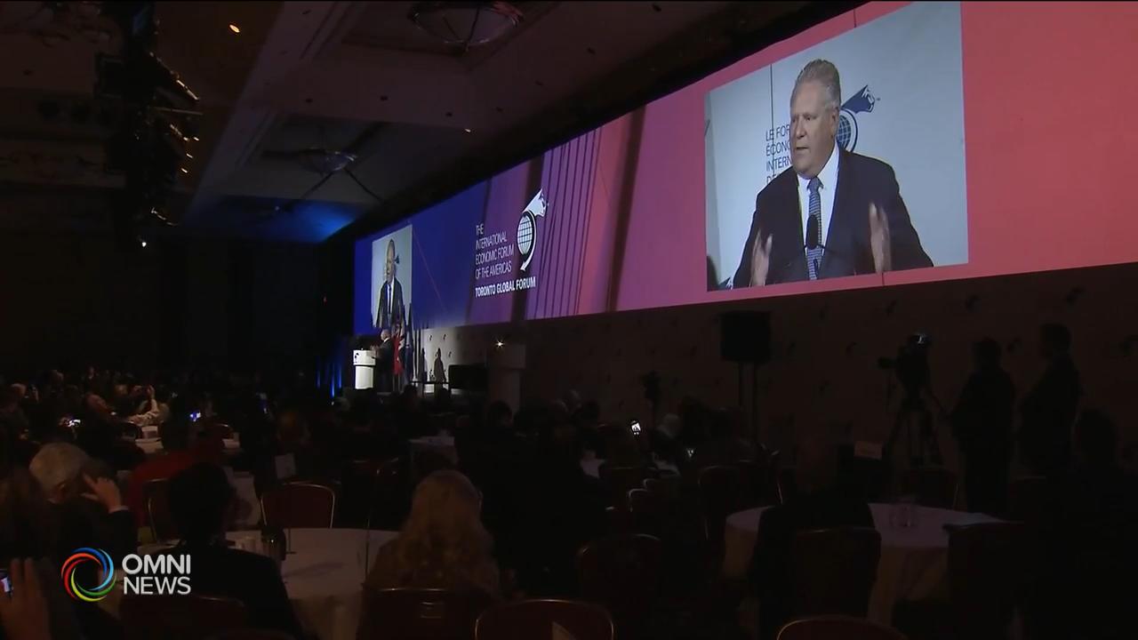 省長出席多倫多環球論壇推介商機 -- Dec 12, 2018 (ON)