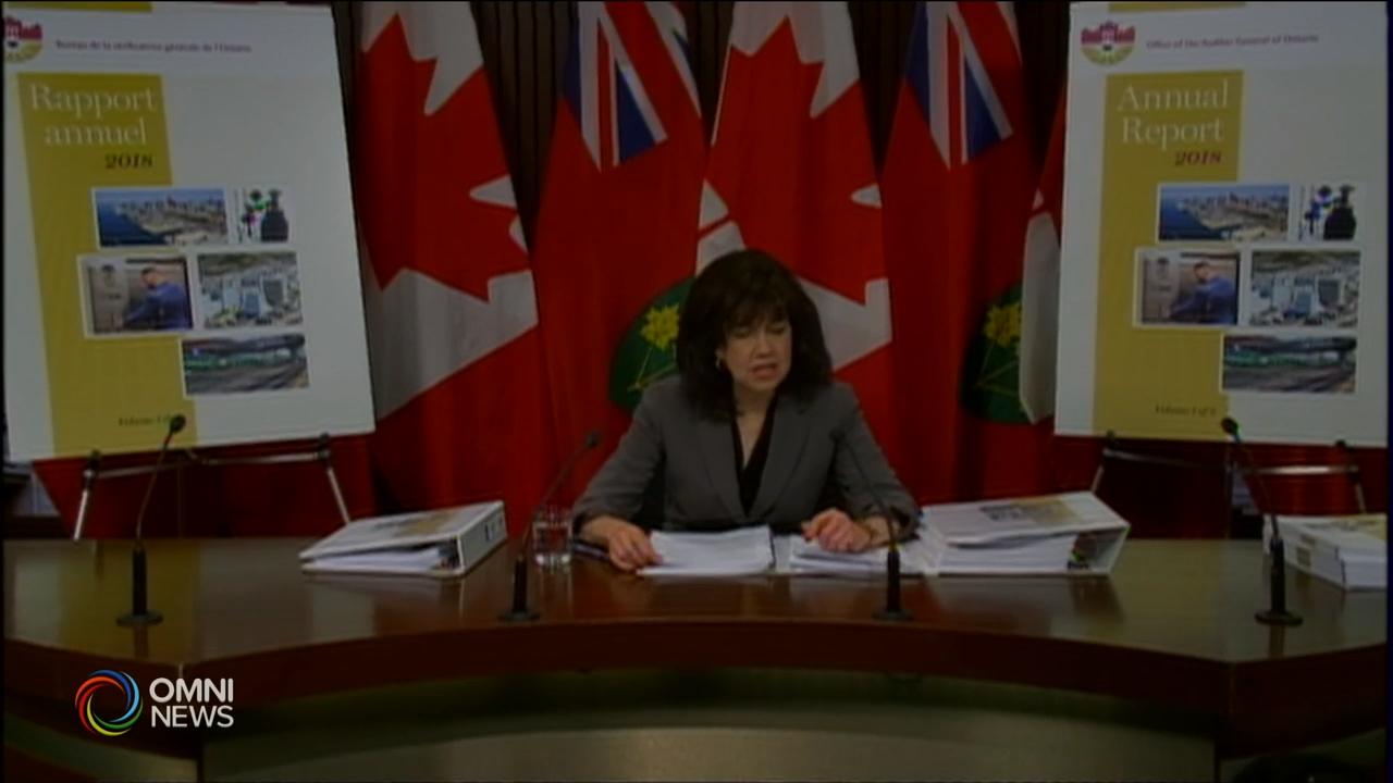 安省审计总长发表年度报告，省府執行项目差强人意 – Dec 05, 2018(ON)