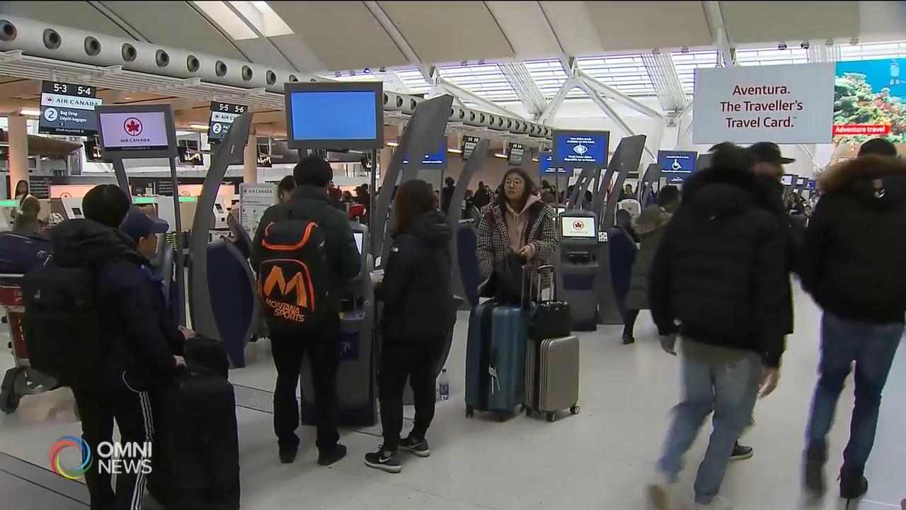 假期臨近機場估計每日接待13萬旅客 -- Dec 20, 2018 (ON)