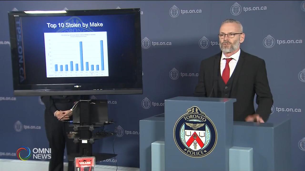 多倫多汽車竊盜案上升接近3成 -- Dec 13, 2018 (ON)