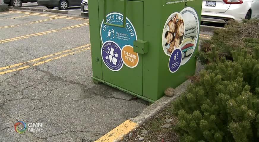 本拿比市府去信慈善組織 移走衣物回收箱 (BC) - JAN 08, 2018