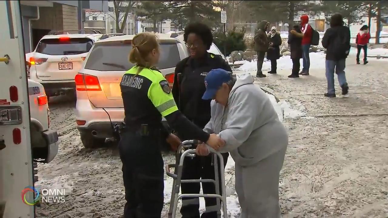 市中心一幢柏文大廈爆水管導致無水無電 -- Jan 23, 2019 (ON)