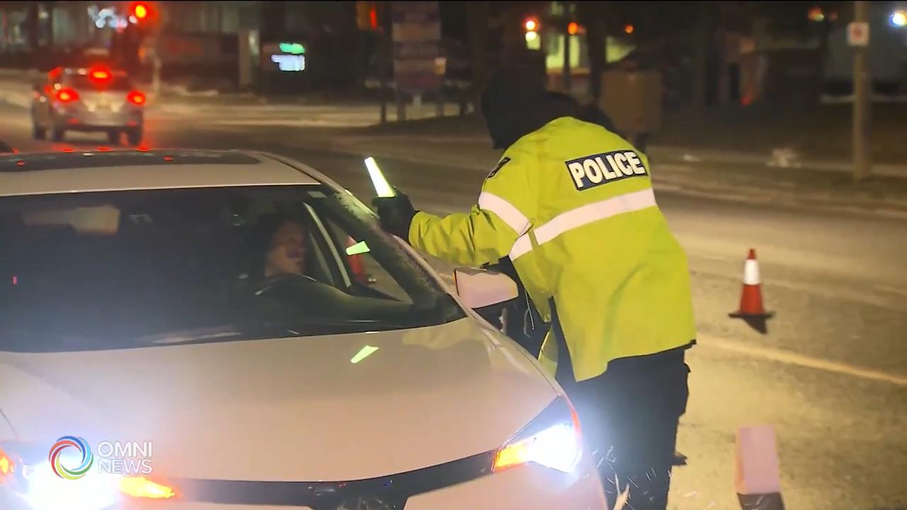 假日酒後及藥後駕駛數字 -- Jan 02, 2019 (ON)