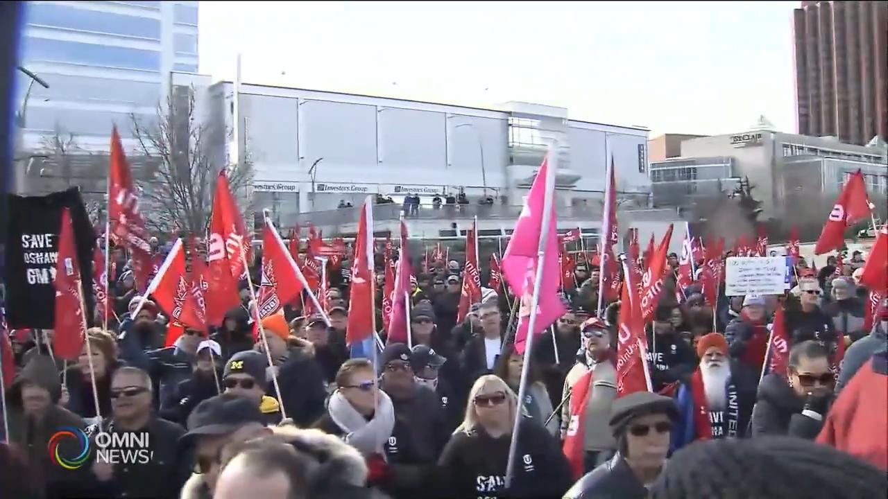 工人抗議通用關閉廠房 -- Jan 11, 2019 (ON)
