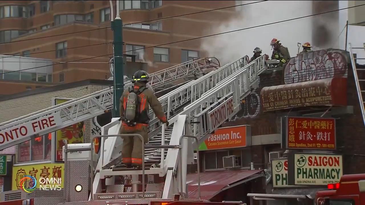多倫多中區華埠商業大樓四級大火 -- Feb 06, 2019 (ON)