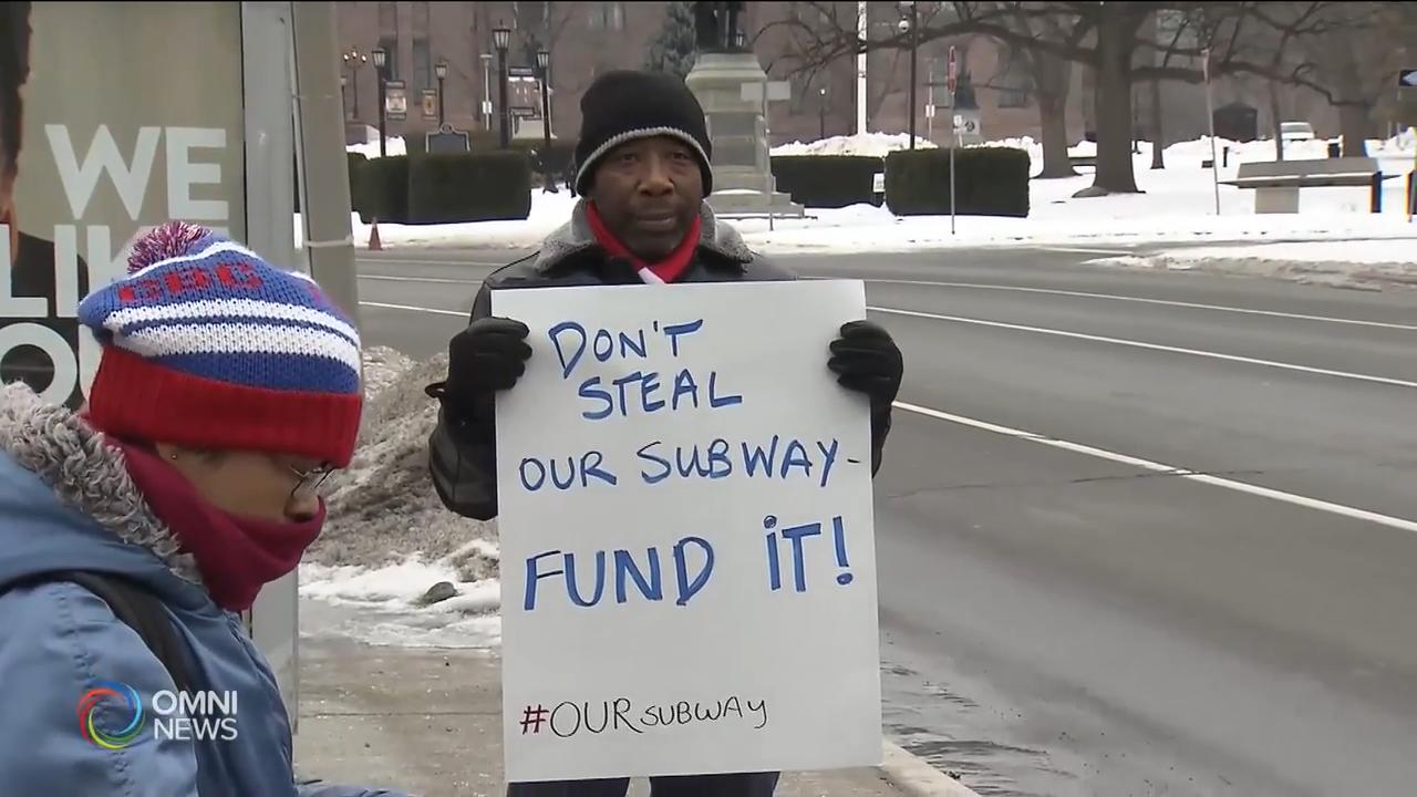 關注團體抗議省府接管多倫多公車系統 -- Feb 22, 2019 (ON)