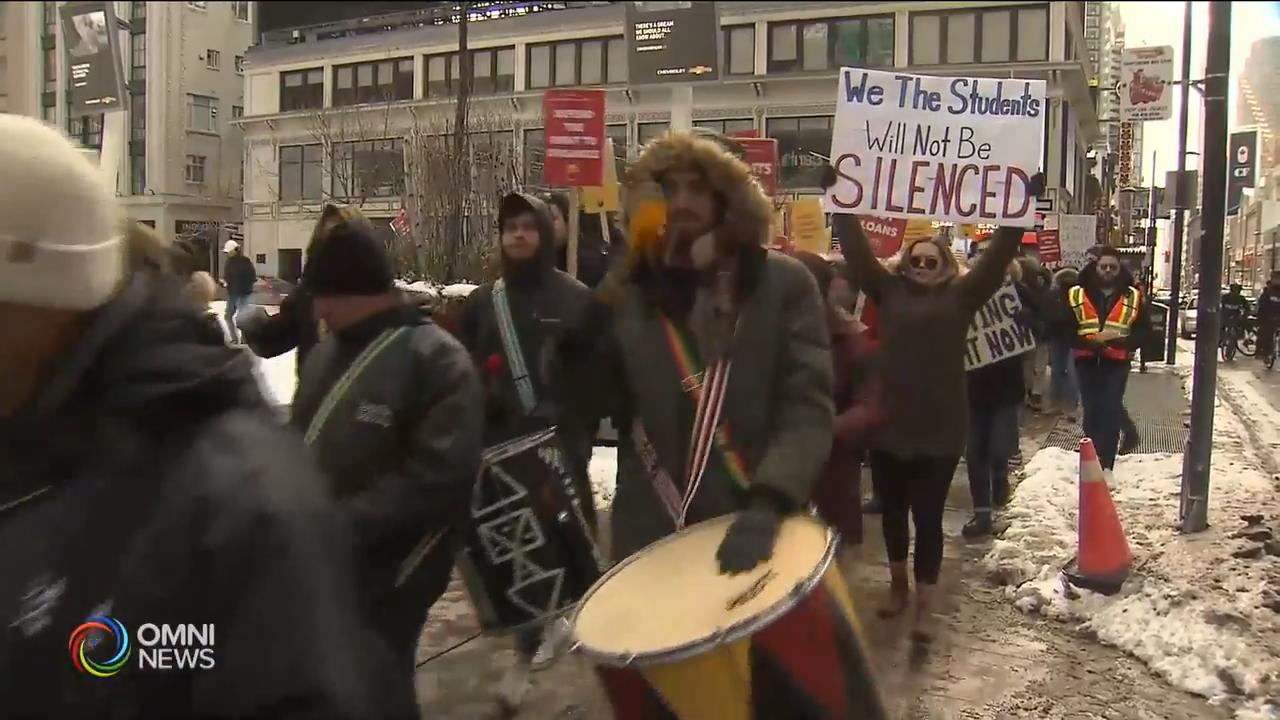 抗議削減補貼大專學費行動升級 -- Feb 19, 2019 (ON)