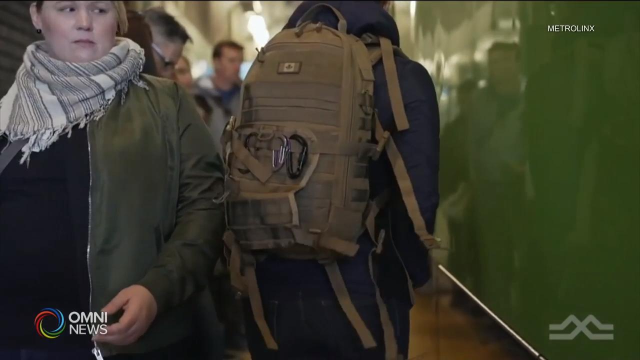 Metrolinx背包安全宣导 – Mar 01, 2019(ON)