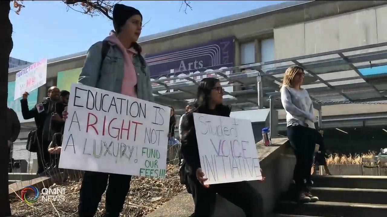 大專生集會抗議政府漠視學生權益 -- Mar 20, 2019 (ON)