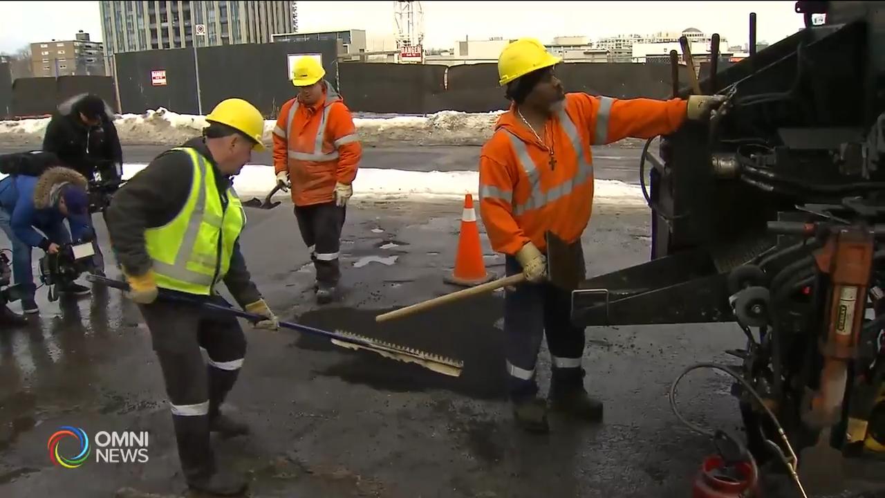 多倫多市政府周末再進行坑洞修補 -- Mar 15, 2019 (ON)