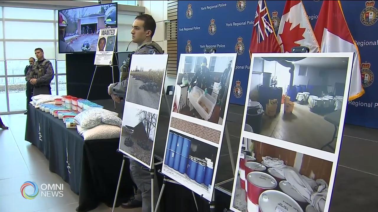 约克区警方捣破最大规模冰毒制造工场 – Mar 22, 2019(ON)