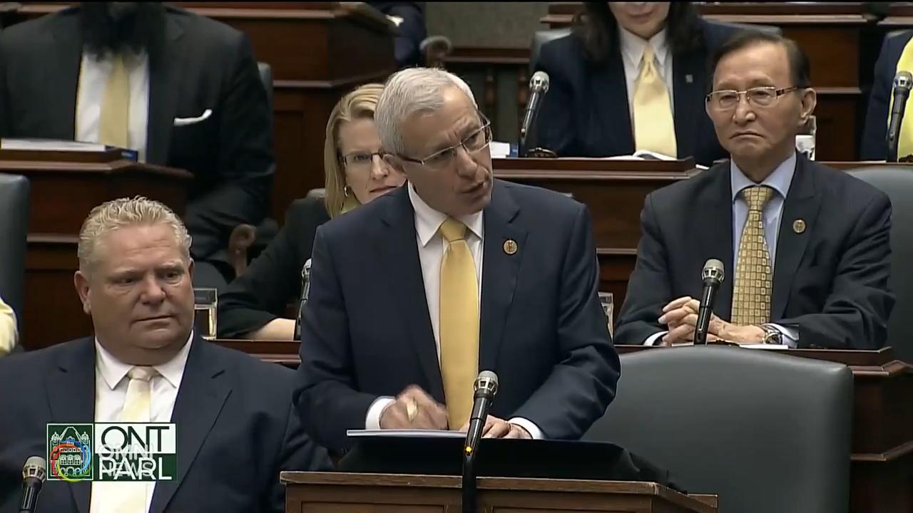 安省保守黨發表首份財政預算案 -- Apr 11, 2019 (ON)