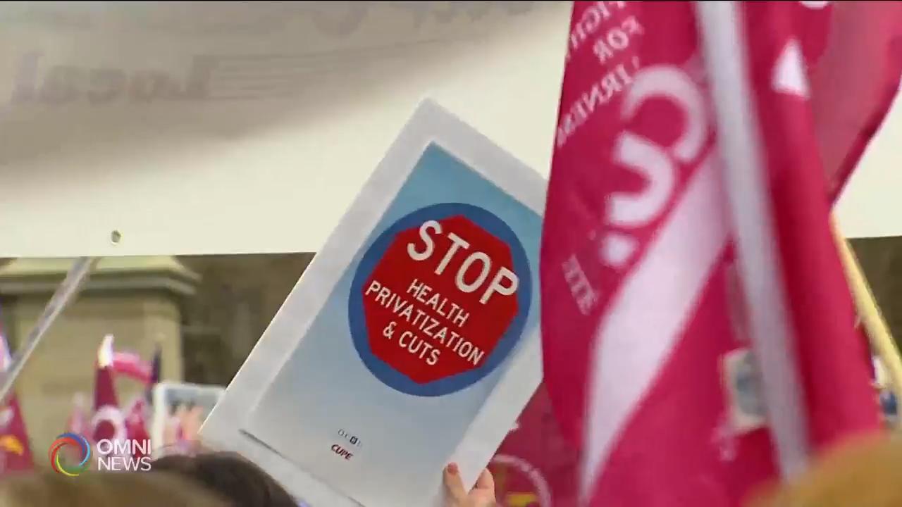 安省医护人员抗议省府医疗改革计画 – Apr 30, 2019 (ON)