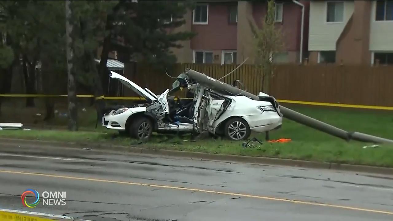 士嘉堡區嚴重車禍十六歲少年死亡 -- May 10, 2019 (ON)