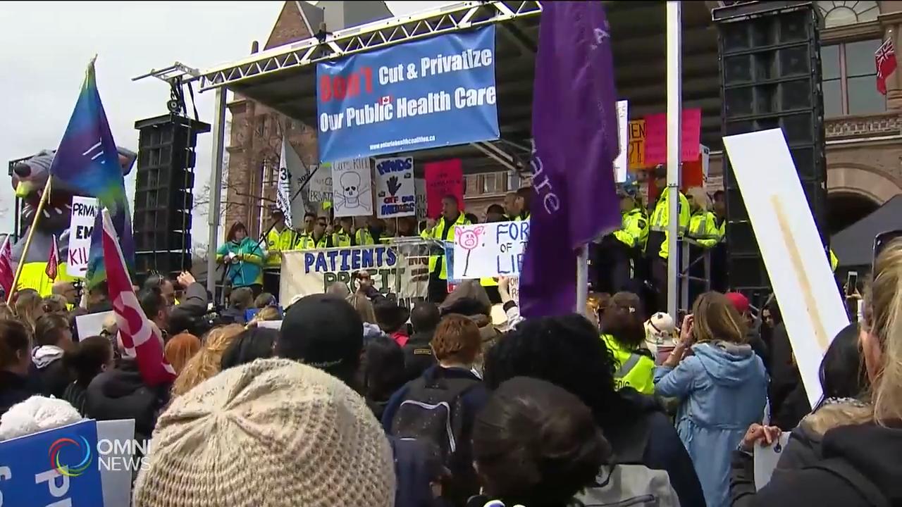 省議會外大型集會捍衛公營醫護系統 -- Apr 30, 2019 (ON)