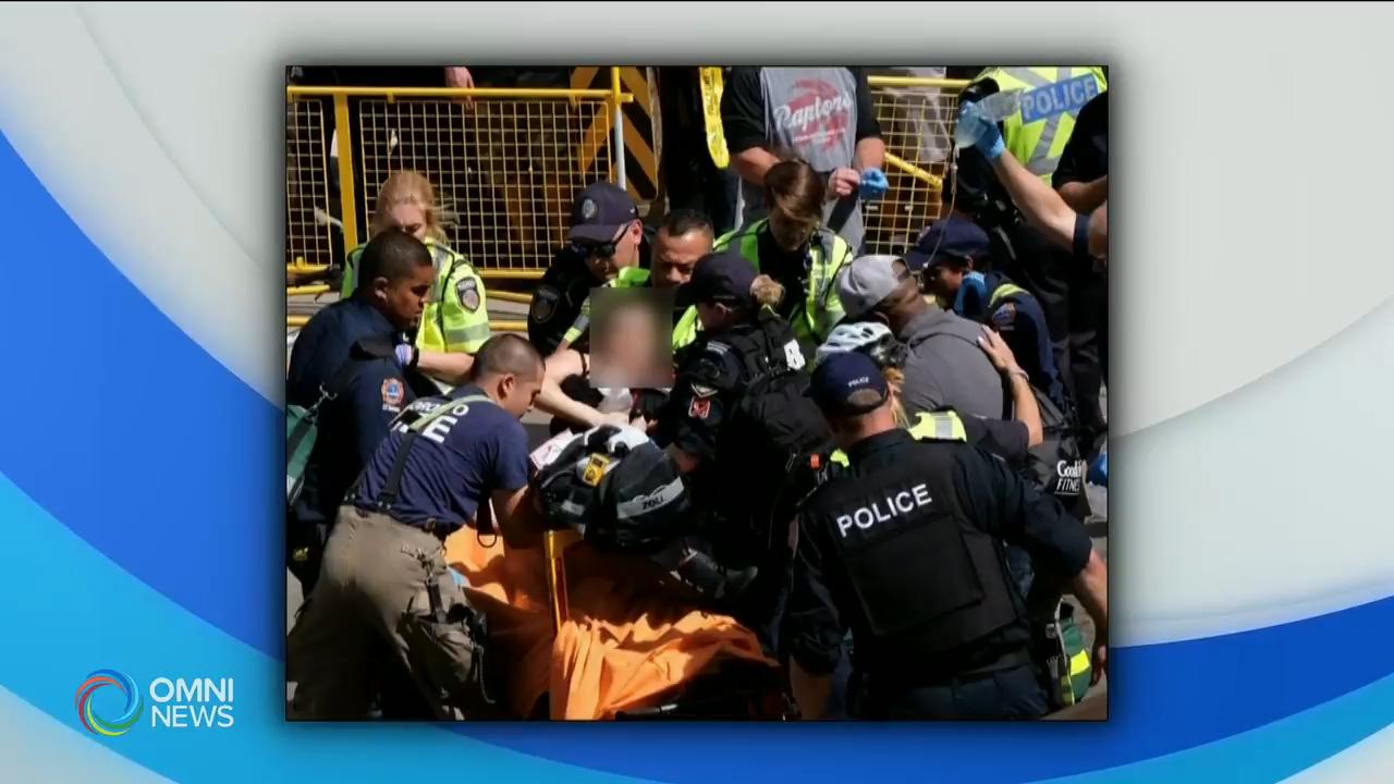 慶祝期間廣場有人開槍, 三人受傷 -- Jun 17, 2019 (ON)