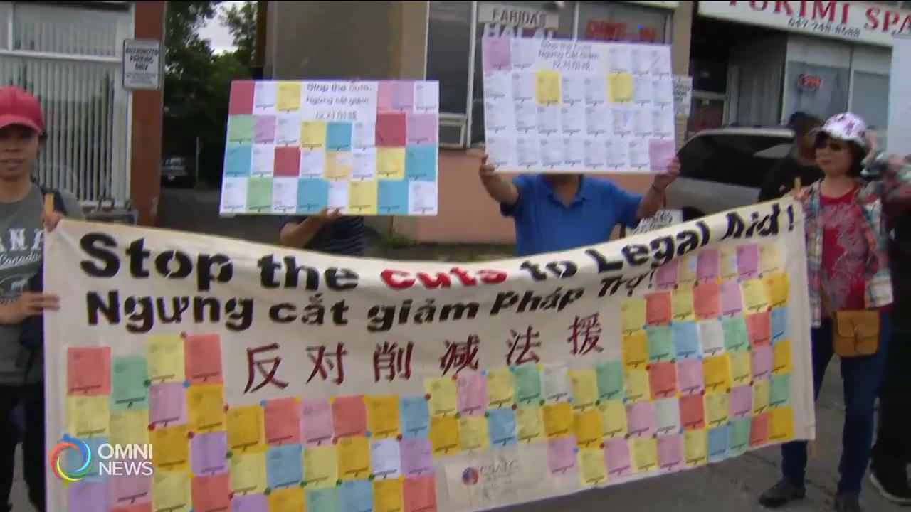 法援中心到省長選區辦事處請願 -- July 30, 2019 (ON)