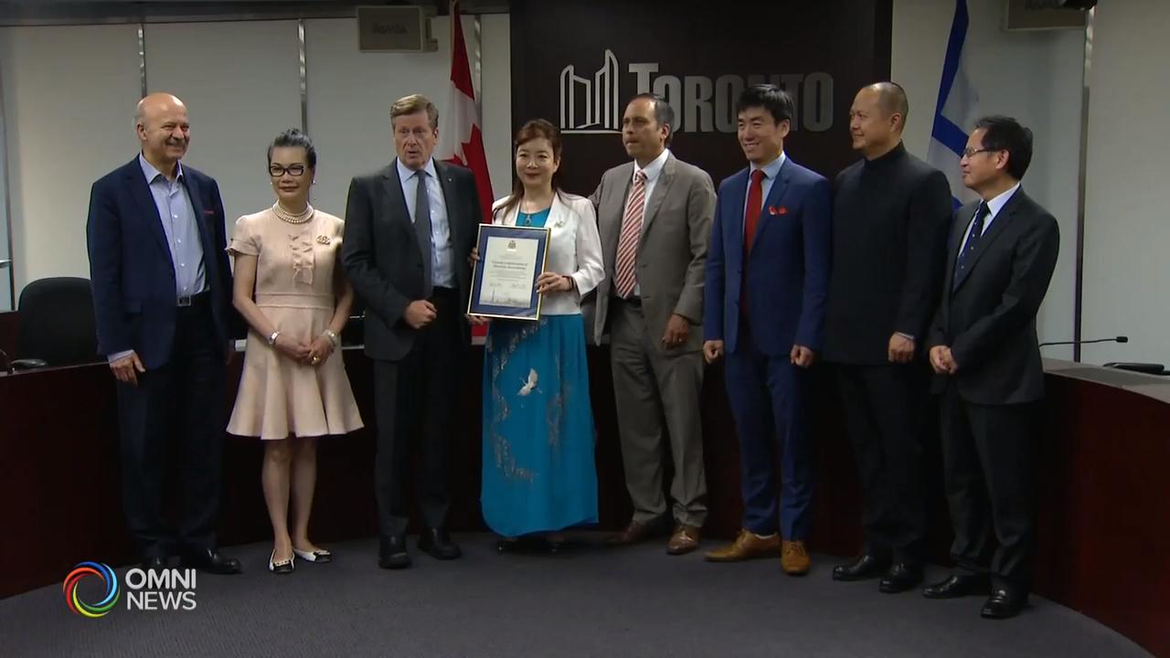 多伦多市政府颁发感谢状给本地科技创新公司 – Jul 17, 2019 (ON)