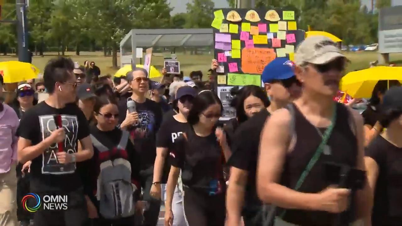 香港移民关心香港局势举行游行 – Jul 29, 2019 (ON)