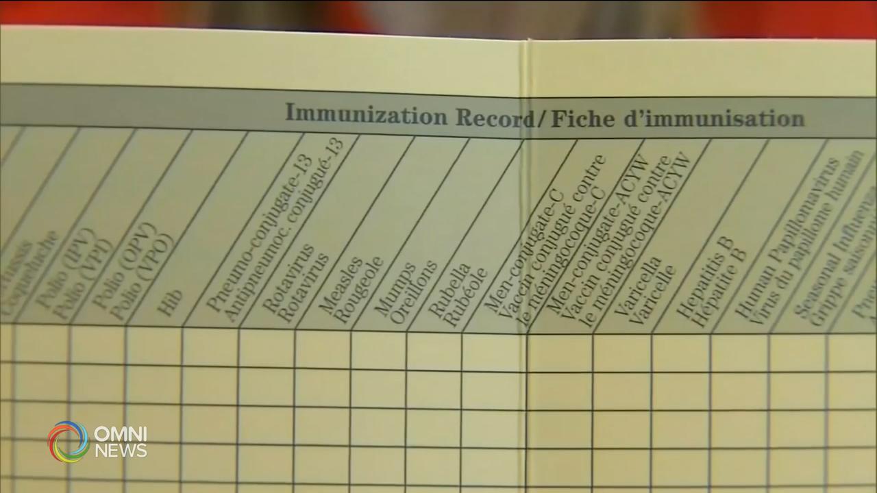 學童拒絕接種預防疫苗，衛生局促請正視 -- Sep 16, 2019 (ON)