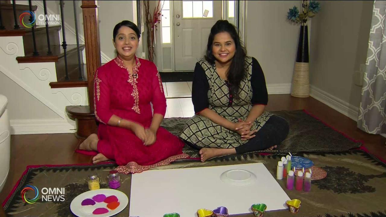 How to make a rangoli design